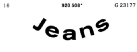 Jeans Logo (DPMA, 09.05.1974)