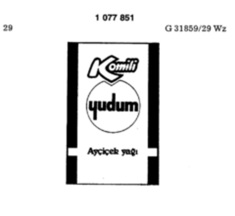 Komili yudum Aycicek yagi Logo (DPMA, 11/22/1984)