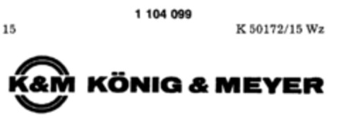 K&M KÖNIG&MEYER Logo (DPMA, 25.08.1986)