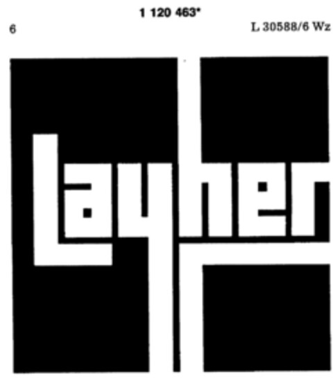 Layher Logo (DPMA, 11/27/1987)