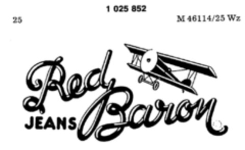 Red Baron JEANS Logo (DPMA, 17.03.1979)