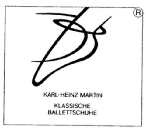 KARL-HEINZ MARTIN KLASSISCHE BALLETTSCHUHE Logo (DPMA, 02/25/1983)