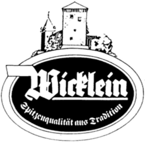 Wicklein Spitzenqualität aus Tradition Logo (DPMA, 10/23/1991)