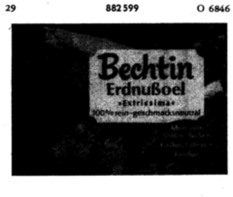 Bechtin Erdnußoel >Extrissima< Logo (DPMA, 18.07.1970)