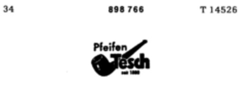 Pfeifen Tesch seit 1880 Logo (DPMA, 08/05/1971)