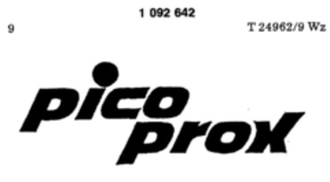 pico prox Logo (DPMA, 15.10.1985)