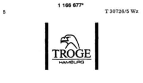 TROGE HAMBURG Logo (DPMA, 11.08.1990)