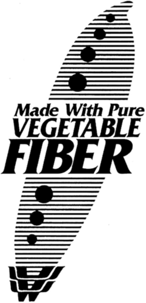 Made With Pure VEGETABLE FIBER Logo (DPMA, 04/13/1992)