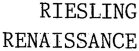 RIESLING RENAISSANCE Logo (DPMA, 10/18/2000)