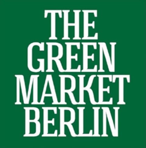 THE GREEN MARKET BERLIN Logo (DPMA, 20.05.2016)