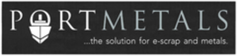 PORTMETALS ...the solution for e-scrap and metals. Logo (DPMA, 02.05.2023)