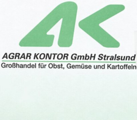 AK AGRAR KONTOR GmbH Stralsund Logo (DPMA, 07.11.2003)