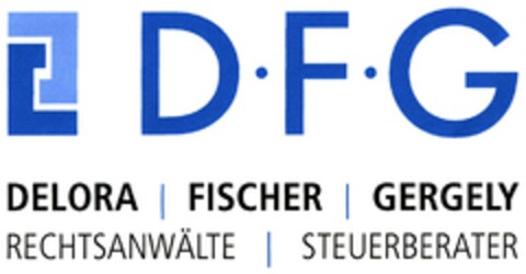 DFG DELORA FISCHER GERGELY RECHTSANWÄLTE STEUERBERATER Logo (DPMA, 11.10.2007)