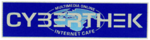 CYBERTHEK MULTIMEDIA ONLINE INTERNET CAFE Logo (DPMA, 12/19/1995)