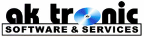 ak tronic SOFTWARE & SERVICES Logo (DPMA, 17.12.1999)