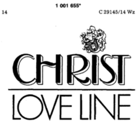 CHRIST LOVE LINE Logo (DPMA, 23.02.1980)