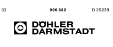 DÖHLER DARMSTADT Logo (DPMA, 12/04/1970)