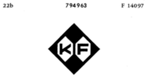 KF Logo (DPMA, 20.07.1963)