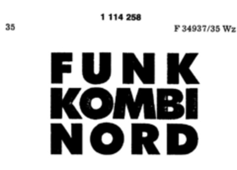 FUNK KOMBI NORD Logo (DPMA, 23.12.1986)