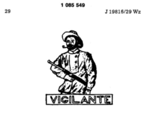 VIGILANTE Logo (DPMA, 31.01.1985)