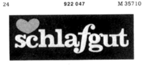 schlafgut Logo (DPMA, 15.05.1972)