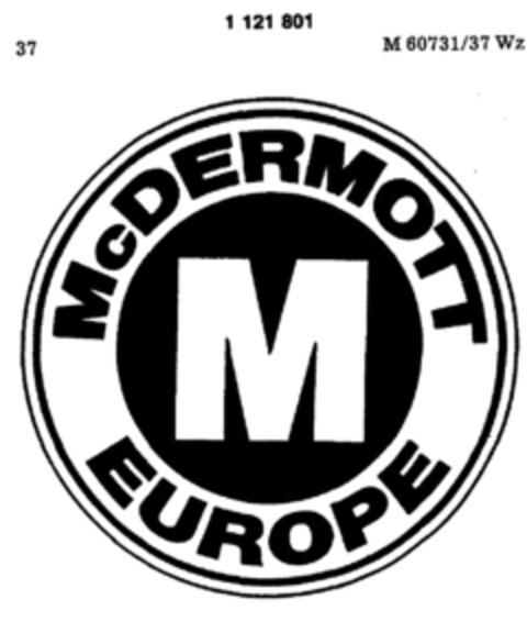McDERMOTT EUROPE M Logo (DPMA, 23.05.1987)