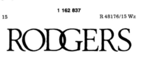RODGERS Logo (DPMA, 19.06.1989)