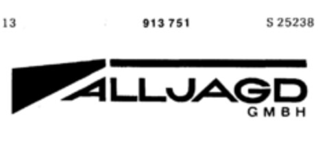 ALLJAGD GMBH Logo (DPMA, 11.02.1972)