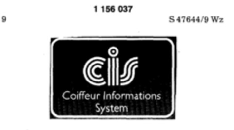 cis Coiffeur Informations System Logo (DPMA, 22.12.1988)