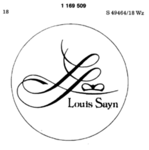 LS Louis Sayn Logo (DPMA, 28.11.1989)