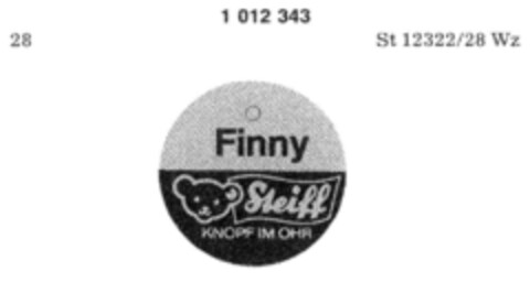 Finny Steiff KNOPF IM OHR Logo (DPMA, 28.03.1980)