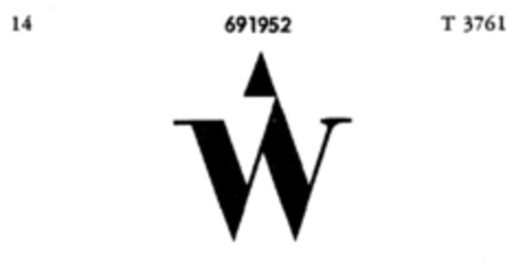 W Logo (DPMA, 26.09.1955)