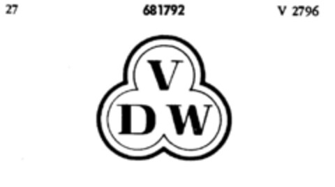 VDW Logo (DPMA, 23.12.1954)