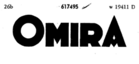 OMIRA Logo (DPMA, 06/28/1950)