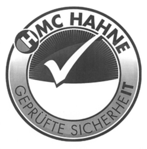 HMC HAHNE GEPRÜFTE SICHERHEIT Logo (DPMA, 10/16/2013)