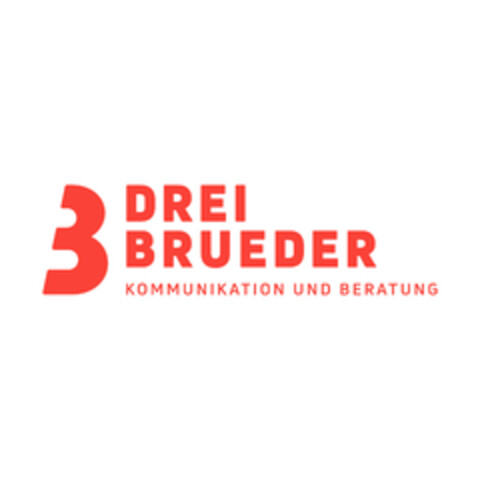 3 DREI BRUEDER KOMMUNIKATION UND BERATUNG Logo (DPMA, 29.09.2019)
