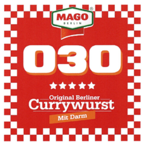 MAGO BERLIN 030 Original Berliner Currywurst Mit Darm Logo (DPMA, 11.04.2025)