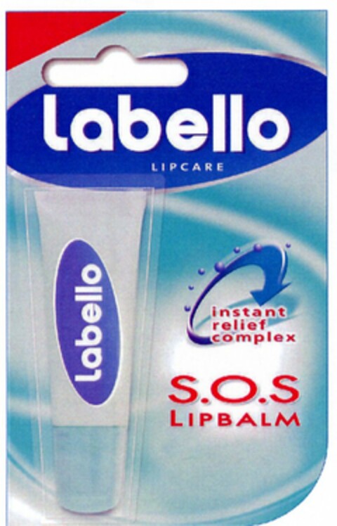 Labello LIPCARE S.O.S LIPBALM Logo (DPMA, 19.11.2003)