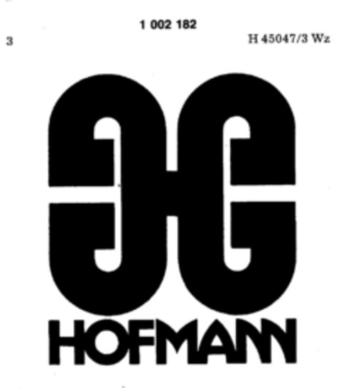 HOFMANN Logo (DPMA, 09.12.1978)