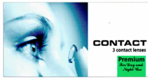 CONTACT 3 contact lenses Logo (DPMA, 03/19/2001)
