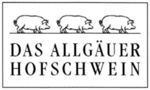 DAS ALLGÄUER HOFSCHWEIN Logo (DPMA, 31.05.2011)