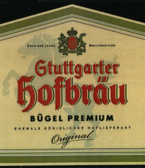 Stuttgarter Hofbräu BÜGEL PREMIUM Logo (DPMA, 03/31/2015)