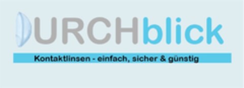 DURCHblick Kontaktlinsen - einfach, sicher & günstig Logo (DPMA, 13.06.2018)