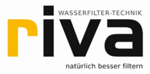 riva WASSERFILTER-TECHNIK natürlich besser filtern Logo (DPMA, 03.10.2018)