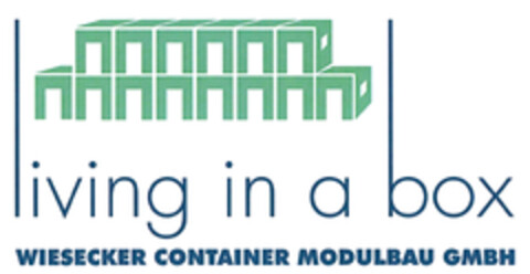 living in a box WIESECKER CONTAINER MODULBAU GMBH Logo (DPMA, 07/18/2020)