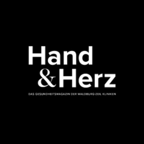Hand & Herz DAS GESUNDHEITSMAGAZIN DER WALDBURG-ZEIL KLINIKEN Logo (DPMA, 20.12.2024)