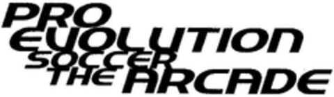 PRO EVOLUTION SOCCER THE ARCADE Logo (DPMA, 02.07.2002)