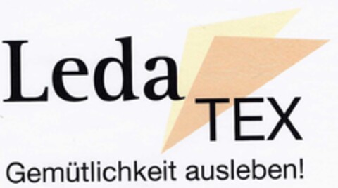 LedaTEX Gemütlichkeit ausleben! Logo (DPMA, 07.02.2003)
