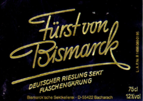 Fürst von Bismarck Logo (DPMA, 10/26/1995)