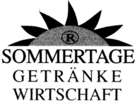 SOMMERTAGE GETRÄNKE WIRTSCHAFT Logo (DPMA, 28.03.1996)